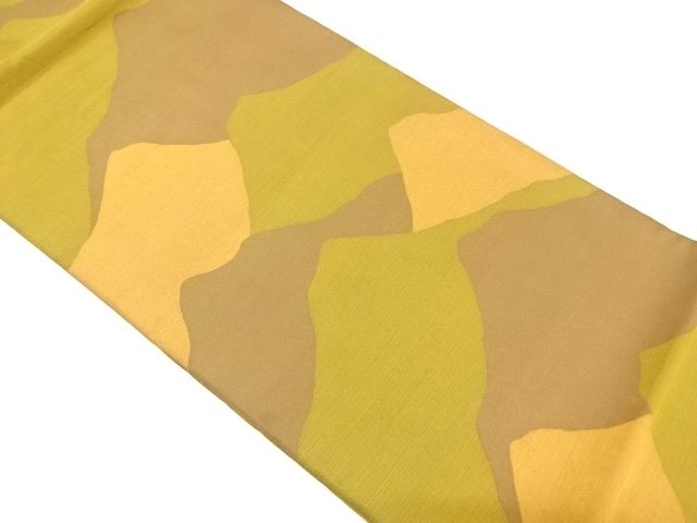 萬葉製　山並模様織り出し全通袋帯